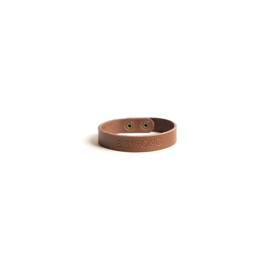 The B Strong Leather Braclet
