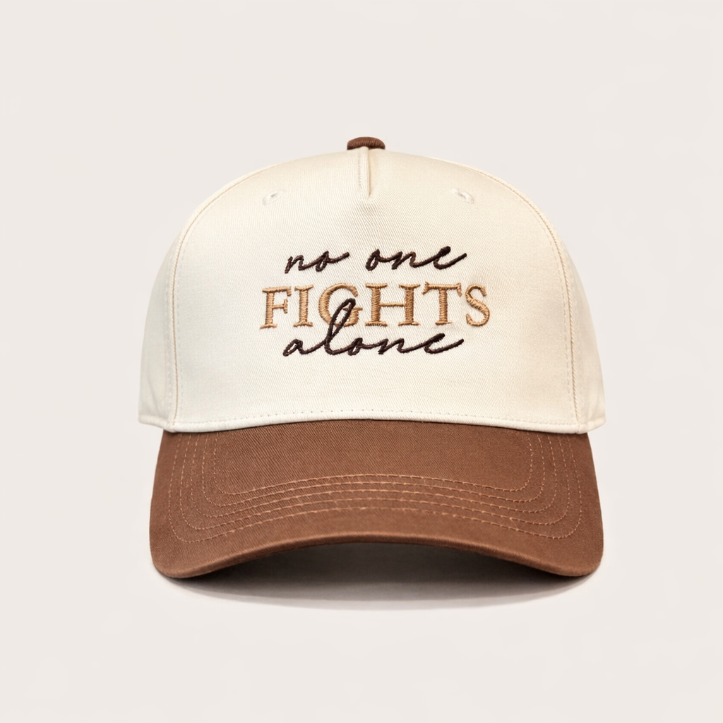 No one Fights Alone Brown Hat